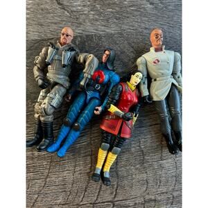 Lot of 4 GI Joe Action Figures Early 2000s